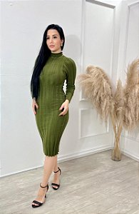 Vestido Modal Verde Oliva
