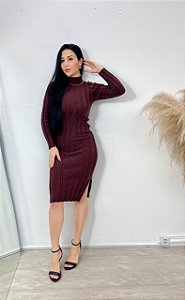 Vestido Modal Marrom