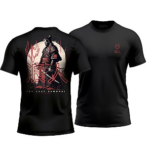 Camiseta The Last Samurai Ronin Apparel Preta com Estampa nas Costas