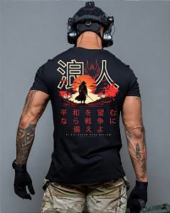 Camiseta Ronin Apparel Si Vis Pacem Para Bellum Japan Style Preta