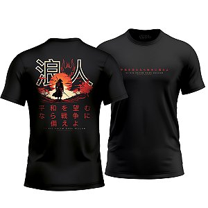 Camiseta Ronin Apparel Si Vis Pacem Para Bellum Japan Style Preta