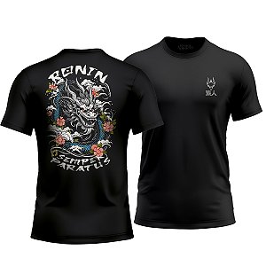 Camiseta Semper Paratus Ronin Apparel Preta com Estampa nas Costas