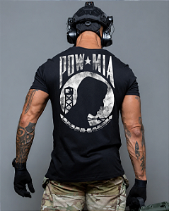 Camiseta Militar POW MIA You Are Not Forgotten Ronin Apparel com Estampa nas Costas