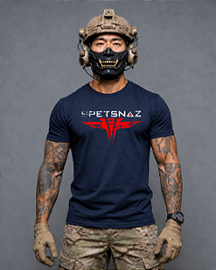 Camiseta Militar Spetsnaz Forças Especiais Russas Ronin Apparel Azul-Marinho