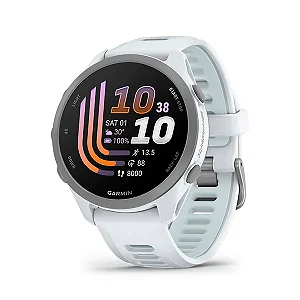 Relógio Garmin Forerunner 170 Music Marfim e Azul Nuvem
