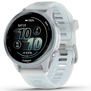 Relógio Garmin Forerunner 570 - 42 mm Azul Nuvem e Marfim