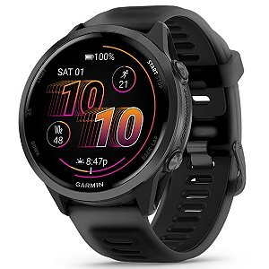 Relógio Garmin Forerunner 570 - 47 mm Cinza Ardósia e Translúcido/Preto