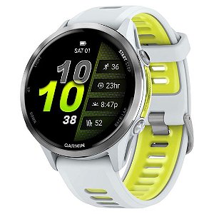 Relógio Garmin Forerunner ® 970 Titânio e Marfim/Amarelo