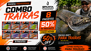 COMBO TRAÍRA — 8 pacotes pelo preço de 4 - 50%OFF + FRETE GRÁTIS