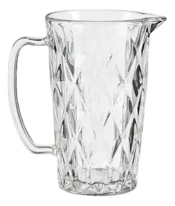 Jarra de Vidro Diamante Clear 1L Class Home – Nova, sem uso