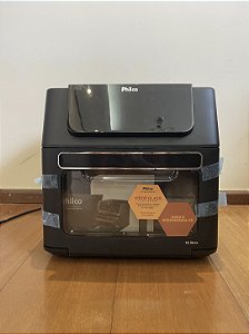 Air Fryer Philco PAF16C 16L 220V Preta – Nova, com avaria no plástico lateral