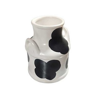 Vaso Pequeno Leiteira Vaca em Cerâmica 9cm