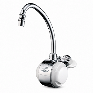 Torneira Elétrica de Parede Lorenzetti Versátil 220V 5500W Branco e Cromado