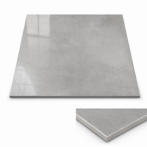 Porcelanato ViaRosa Metropole Cement Polido Retificado 71x71 cm Extra – Caixa 2,52 m²