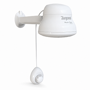 Chuveiro Eletrônico Zagonel Master Banho Branco 7.500W 220V com Controle de Temperatura