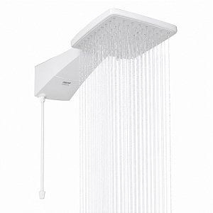 Ducha Eletrônica Zagonel Quadratta Branca 7.700W 220V com Controle de Temperatura