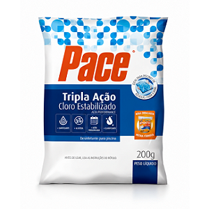 Cloro Flutuante para Piscina HTH Pace Tripla Ação 200g Pastilha Estabilizada