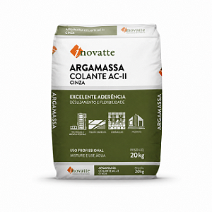 Argamassa Colante AC-II Inovatte 20 kg Cinza para Áreas Internas e Externas