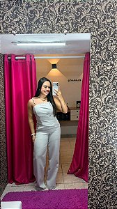 Conjunto em alfaiataria cinza