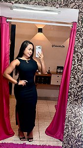 Vestido midi tubinho