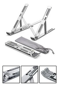 Suporte Notebook Alumínio Dobrável Articulado Portátil