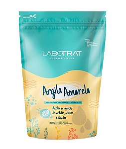 LABOTRAT Argila Natural Amarela para o Rosto e Corpo Auxilia na Redução de Medidas, Celulite e Flacidez 300g