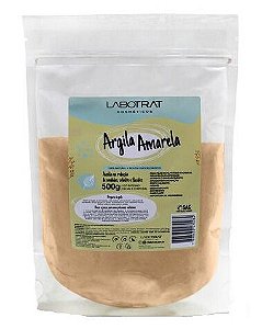 LABOTRAT Argila Natural Amarela para o Rosto e Corpo Auxilia na Redução de Medidas, Celulite e Flacidez 500g