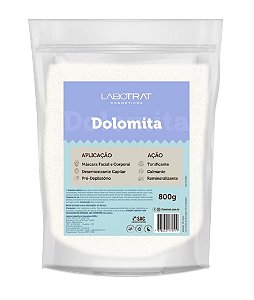 LABOTRAT Dolomita Pó Uso Depilatório Facial, Corporal e Capilar Calmante, Tonificante, Efeito Secativo e Renovação Celular 800g