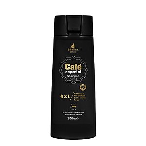 BARROMINAS Shampoo Café Especial 300ml - Sem Sal, Pós-Química, Brilho e Maciez