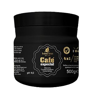 BARROMINAS Máscara Café Especial 500g - Pós-Química, Brilho e Maciez