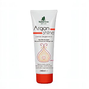 BARROMINAS Creme para Pentear Argan Shine 240ml - Cabelos Danificados e Quimicamente Tratados