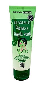 DERMACHEM Gel Facial Peel Off Pepino e Argila Verde 60g