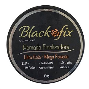 BLACK FIX Pomada Finalizadora Ultra Cola Mega Fixação 130g