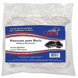 SANTA CLARA Protetor Descartável para Bacia de Pedicure 68cmx68cm 12un (061)