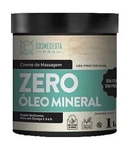 COSMECEUTA Creme de Massagem Profissional Zero Óleo Mineral 1Kg - Hidrata, nutre e revitaliza pele