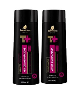 BARROMINAS Mix de Aminoácidos Kit para Cabelos Finos, Frágeis e Quebradiços Shampoo + Condicionador