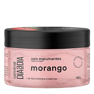 LABOTRAT Sais Espumantes Rosto e Corpo Morango 280g - Esfoliação Suave e Pele Macia