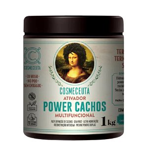 COSMECEUTA Ativador Multifuncional Vegano Power Cachos 1Kg - Alta Definição e Controle do Frizz