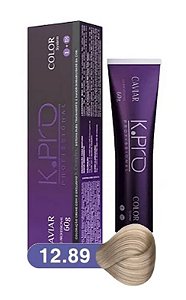 K.PRO Caviar Color Coloração Permanente 12.89 Extra Clareador Bege 60g