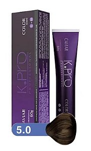 K.PRO Caviar Color Coloração Permanente 5.0 Castanho Claro 60g