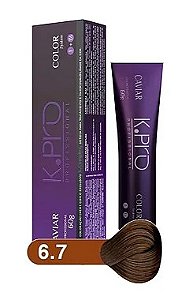 K.PRO Caviar Color Coloração Permanente 6.7 Loiro Escuro Marrom 60g