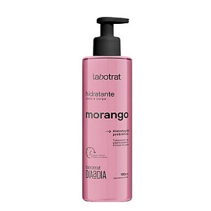 LABOTRAT Hidratante Rosto e Corpo Morango 190ml - Pele Nutrida e Perfumada, Elasticidade e Firmeza