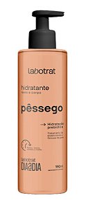Hidratante Facial e Corporal LABOTRAT Pêssego 190ml - Hidratação prebiótica, tratamento da elasticidade e firmeza da pele