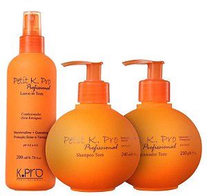 K.PRO Petit Kit Cabelo Infantil Shampoo + Condicionador + Leave-in