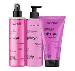 Kit Cuidados com a Pele LABOTRAT Pitaya - Esfoliante 150g + Hidratante + Body Spash