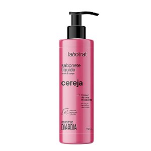 LABOTRAT Sabonete Líquido Rosto e Corpo Cereja 190ml - Pele Macia e Limpeza Suave