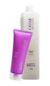 K.PRO Shampoo Caviar Color sem Sulfato para Cabelos Coloridos, Descoloridos ou Naturais que necessitam preservar a cor - escolha o tamanho