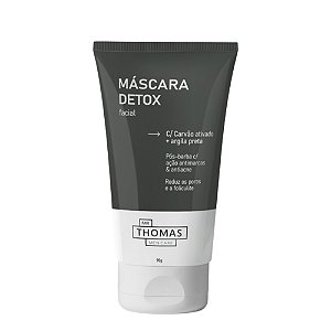 MR THOMAS Men Care Máscara Facial Detox 90g – Controle da Oleosidade e Redução dos Poros
