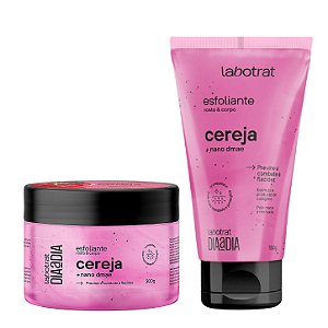 LABOTRAT Esfoliante Rosto e Corpo Cereja 150g e 300g - Pele Macia, Hidratação e Firmeza