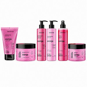 LABOTRAT Linha Cereja Rosto e Corpo - Cuidados Completos para Pele Macia, Hidratada e Perfumada